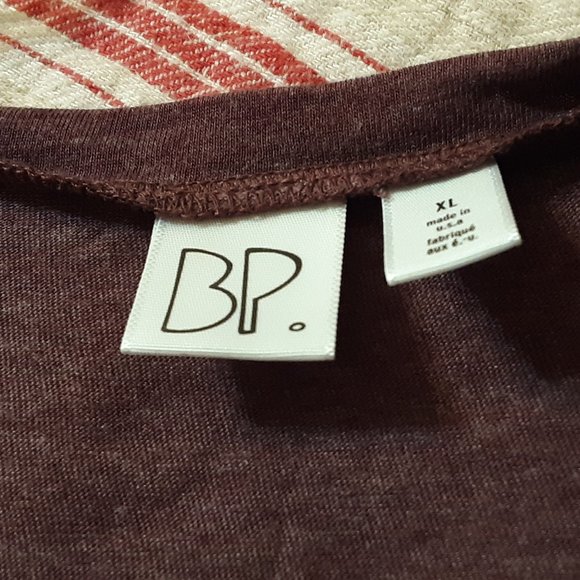 REDUCED NEW BP Nordstrom Purple Vee Neck Tee SZ XL - Picture 2 of 5